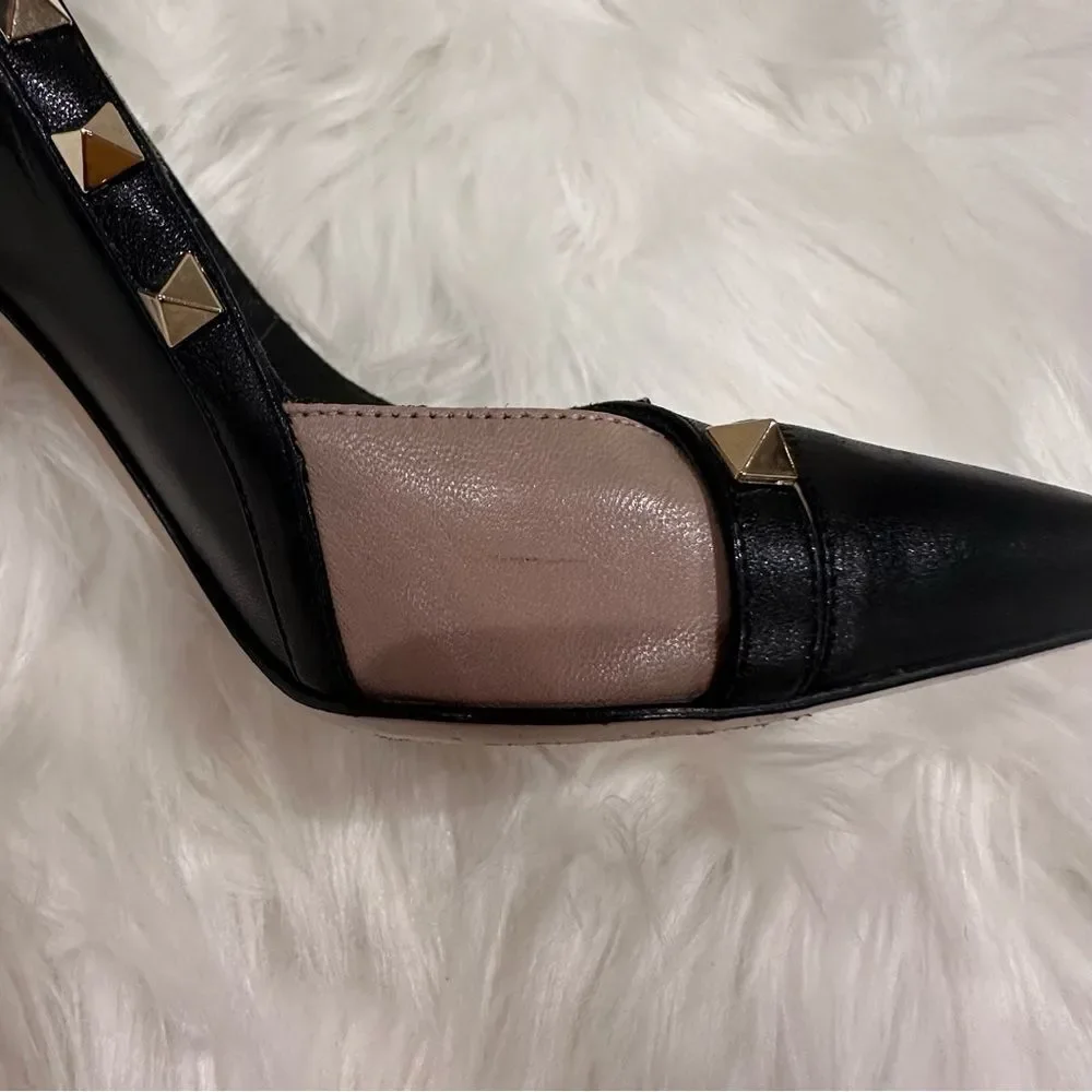 VALENTINO GARAVANI Nappa Rockstud Cross Strap d'Orsay Pumps